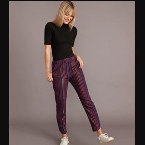 🥳HOST PICK🥳NWOT Marine Layer Allison Pull On Ankle Pant in Lurex Multi Stripe